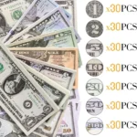 Spray money gun, US dollars, toilet paper, wedding party atmosphere, US dollars, movies, games, atmosphere, throwing away, $210