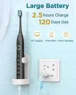 Rtauys S5 Upgraded Sonic Electric Toothbrush for Adults and Kids Ages 12+ with 8 Brush Heads, IPX7 Travel Toothbrush with Case, - Image 5
