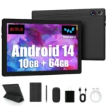 2026 Newest Android 15 Tablet 10 Inch 20GB+64GB Expandable 1TB WidevineL1 GMS 5000mAh Stylus Keyboard Mouse Headphones Case Set - Image 10