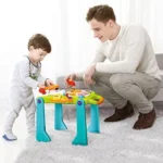 3-in-1 sit-to-Stand Baby Walker, an All in 1 Learning Walker, Entertainment Table, Drawing Board for Infant Development (White/G - Image 3