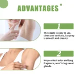 EELHOE Body Deodorant Spray Refreshing Armpit Anti-perspirant Lasting Fresh Fragrance Non-irritating Body Deodorant Spray - Image 2