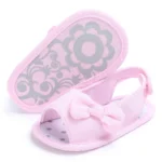 0-18M Newborn Summer Sandals Cute Open Toed Bow Soft Soled Baby Sandals The First Walking Shoes For Toddlers