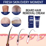 EELHOE Men Hair Removal Cream Beard Shaving Cream Hair Growth Inhibitor Armpit Hair Remover Painless Permanent Depilatory Cream - Image 3