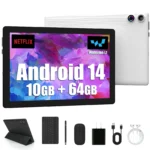 2026 Newest Android 15 Tablet 10 Inch 20GB+64GB Expandable 1TB WidevineL1 GMS 5000mAh Stylus Keyboard Mouse Headphones Case Set - Image 9