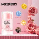 Pink Rose Essentials Deodorant Stick Long Lasting Fragrance Fragrance Oil Deodorant Cream Dating Aroma Perfume Cooling armpit - Image 3