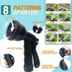 25ft/100ft Expandable Garden Hose With Nozzle, Lightweight & Durable, No-Kink Flexible Hose For Car Washing, Outdoor Watering - Image 2