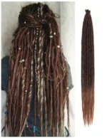 24 Inch Synthetic Dreadlock Hair Extensions Single Ended Soft Dreads Locks Hippie Style Dreadlock for Women