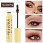 Slim Volume Mascara Black Waterproof Long-lasting Mascara Curls Up Long-Lasting Smudge-Proof Easy to Apply Unisex Eye Makeup - Image 8