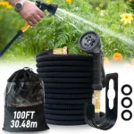 25ft/100ft Expandable Garden Hose With Nozzle, Lightweight & Durable, No-Kink Flexible Hose For Car Washing, Outdoor Watering