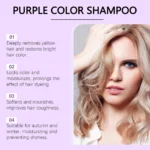 Eelhoe Purple Shampoo For Long Lasting Hair Color Maintenance Daily Nourishing Smooth And Moisturizing Hair Purple Shampoo - Image 6