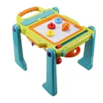 3-in-1 sit-to-Stand Baby Walker, an All in 1 Learning Walker, Entertainment Table, Drawing Board for Infant Development (White/G - Image 5