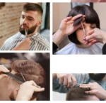 6 Inch Barber Scissors Kit Hair Cutting Scissors Barber Accessories Professional Tail Comb Cape Set - Image 6