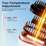 Mini Cordless Hair Straightener Brush Rechargeable Portable Hot Comb Rapid Heat 3 Temp Control Travel Styling Tools USB Charging - Image 4