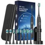 Rtauys S5 Upgraded Sonic Electric Toothbrush for Adults and Kids Ages 12+ with 8 Brush Heads, IPX7 Travel Toothbrush with Case, - Image 9