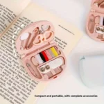 Adorable Pink Sewing Kit: Complete Set with Everything You Need, Compact & Convenient for On-the-Go Fixes - Image 3