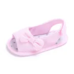 0-18M Newborn Summer Sandals Cute Open Toed Bow Soft Soled Baby Sandals The First Walking Shoes For Toddlers