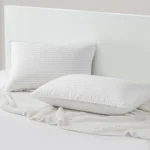 LUX Décor Hotel Stripe Pillows Set of 2 – Down Alternative Bed Pillows for Sleeping – Soft & Supportive Hotel Quality - Image 3