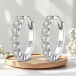 Elegant Silver Stud Earrings for Women, A Versatile and Dainty Single Pair for Everyday Luxury, Timeless Fine Jewelry - Image 3