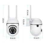 8MP Wifi IP Wireless Security Surveillance PTZ Camera 4X Zoom Cameras Tracking Two-way Audio HD Night Color Cam - Image 3