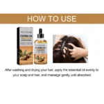 Jojoba Hair Serum Nourishing Scalp Reduced Hair Loss Repair Dry Frizzy Hair Strengthen Follicles Smooth Hair Treatment Hair Oil