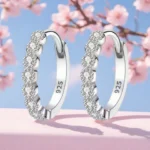 Elegant Silver Stud Earrings for Women, A Versatile and Dainty Single Pair for Everyday Luxury, Timeless Fine Jewelry - Image 4