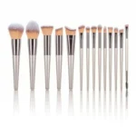 14-Piece Premium Synthetic Makeup Brush Set for Foundation, Powder, Concealers, Eye Shadows, and Blush - Image 7