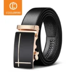 Men Belts Automatic Buckle Belt Genune Leather High Quality Belts For Men Leather Strap Casual  Buises  for Jeans - Image 2