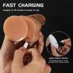 Remote Control Telescopic Rotation Realistic Dildo Vibrator Adult Sex Toys for Woman - Image 3