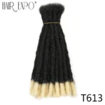 Handmade Dreadlocks  Synthetic Wigs Extensions Black Reggae Wig Crochet Braiding Hair For Afro Women And Men Hair Expo City