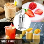 SucceBuy Milk Shake Machine 800ML Commercial Auto Double Cups Milkshaker Stainless Steel Shaking Maker Bubble Boba Drink Mixer - Image 2