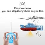 Mini RC Submarine 0.1M/s Speed Remote Control Boat Outdoor Waterproof Diving Toys Simulation Model Kids Boys Girls Birthday Gift - Image 4