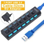 USB Hub 3.0 Hub USB 3 USB 2.0 Multi USB Splitter Power Adapter 4/7 Port Multiple Expander 2.0 with Switch for PC Accessories - Image 15