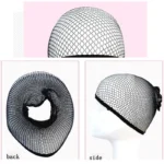 Wholesale Black Snood Nylon Hairnet Materials For Wigs Making Streching Elastics Mesh Cap For Women Wig Liner Accessories - Image 3