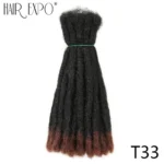 Handmade Dreadlocks  Synthetic Wigs Extensions Black Reggae Wig Crochet Braiding Hair For Afro Women And Men Hair Expo City