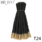 Handmade Dreadlocks  Synthetic Wigs Extensions Black Reggae Wig Crochet Braiding Hair For Afro Women And Men Hair Expo City