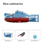 Mini RC Submarine 0.1M/s Speed Remote Control Boat Outdoor Waterproof Diving Toys Simulation Model Kids Boys Girls Birthday Gift - Image 8