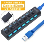 USB Hub 3.0 Hub USB 3 USB 2.0 Multi USB Splitter Power Adapter 4/7 Port Multiple Expander 2.0 with Switch for PC Accessories - Image 17