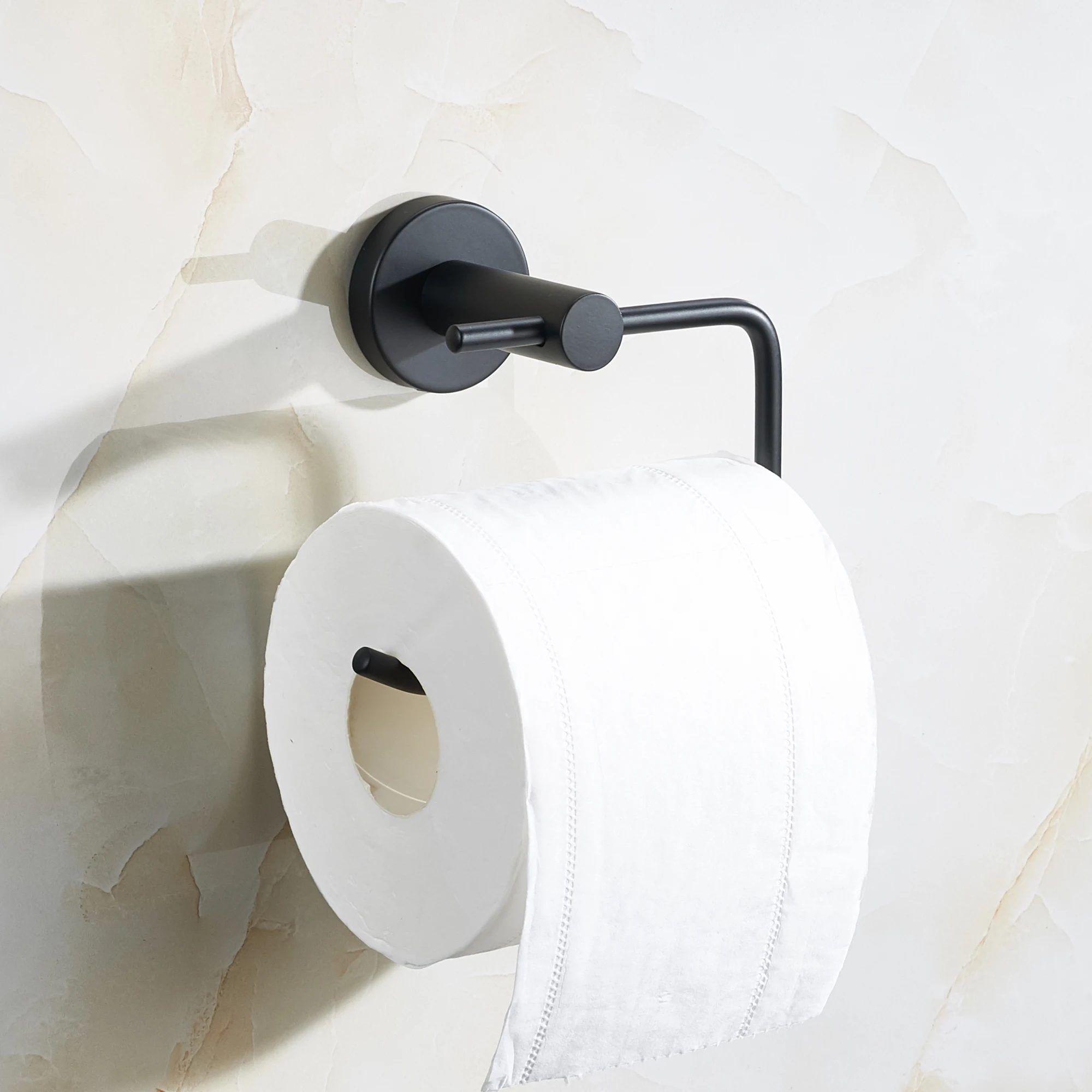 H4152f58ecfe54b1bb4223fdccc027cffG-1.webp SARIHOSY Stainless Steel Toilet Paper Holder Bathroom Accessories Paper Roll Shelf Towel Rack - Image 1