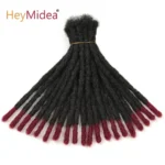 10 Inch Synthetic Dreadlocks Crochet Braids Hair  Handmade Locs Hip-Hop Style For Men And Women Ombre Braiding wig Extensions He - Image 3