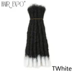 Handmade Dreadlocks  Synthetic Wigs Extensions Black Reggae Wig Crochet Braiding Hair For Afro Women And Men Hair Expo City