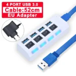 USB Hub 3.0 Hub USB 3 USB 2.0 Multi USB Splitter Power Adapter 4/7 Port Multiple Expander 2.0 with Switch for PC Accessories - Image 13