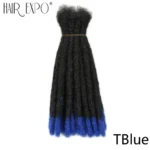Handmade Dreadlocks  Synthetic Wigs Extensions Black Reggae Wig Crochet Braiding Hair For Afro Women And Men Hair Expo City