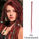 Leeons Synthetic Dreadlocks Crochet Braids Hair Extension For Black Women 5Pcs/Pack Ombre Colored Dreadlocks Hair Accessories - Image 10