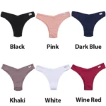 5PCS/Set Cotton Lingerie Panties Sexy Underwear Women Briefs Tangas Female Underpants Pantys Thong Panties Bikini Solid 13 Color - Image 6