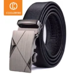 Men Belts Automatic Buckle Belt Genune Leather High Quality Belts For Men Leather Strap Casual  Buises  for Jeans - Image 3
