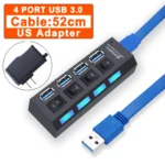 USB Hub 3.0 Hub USB 3 USB 2.0 Multi USB Splitter Power Adapter 4/7 Port Multiple Expander 2.0 with Switch for PC Accessories - Image 18