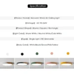 24inch Large Ceiling Lamps Led Lights for Room Bedroom Smart Lamp Lighting Fixture Ultrathin Led Ceiling Light For Living Room - Image 4