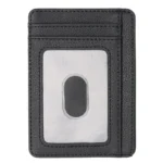 New RFID Blocking Men's Leather Wallet Slim Credit Card Holder Business Male Portable Mini Travel Purse For Man - Image 3