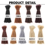 Handmade Dreadlocks  Synthetic Wigs Extensions Black Reggae Wig Crochet Braiding Hair For Afro Women And Men Hair Expo City