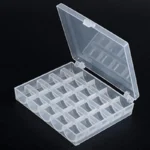25Pcs Clear Sewing Machine Bobbins Spools Empty Bobbins Spools Plastic Storage Box For Home Sewing Accessories Tools AA7650 - Image 4